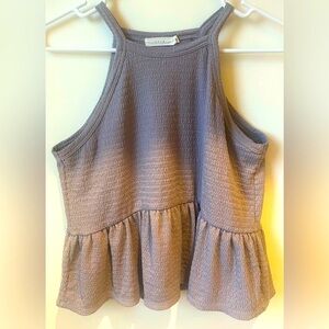 Peplum tank top